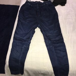 Zara men’s stretchy denim joggers size L